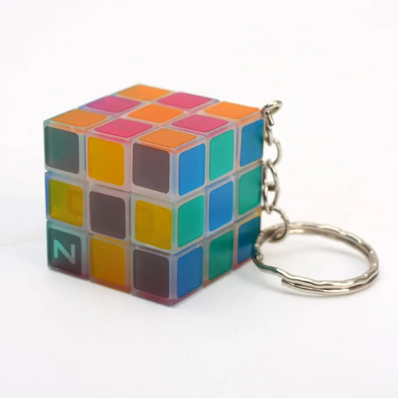 Zcube брелок мини 3x3x3 Magic Cube Логические Stickerless декомпрессии Скорость куб Прямая Cubo Magico ключ