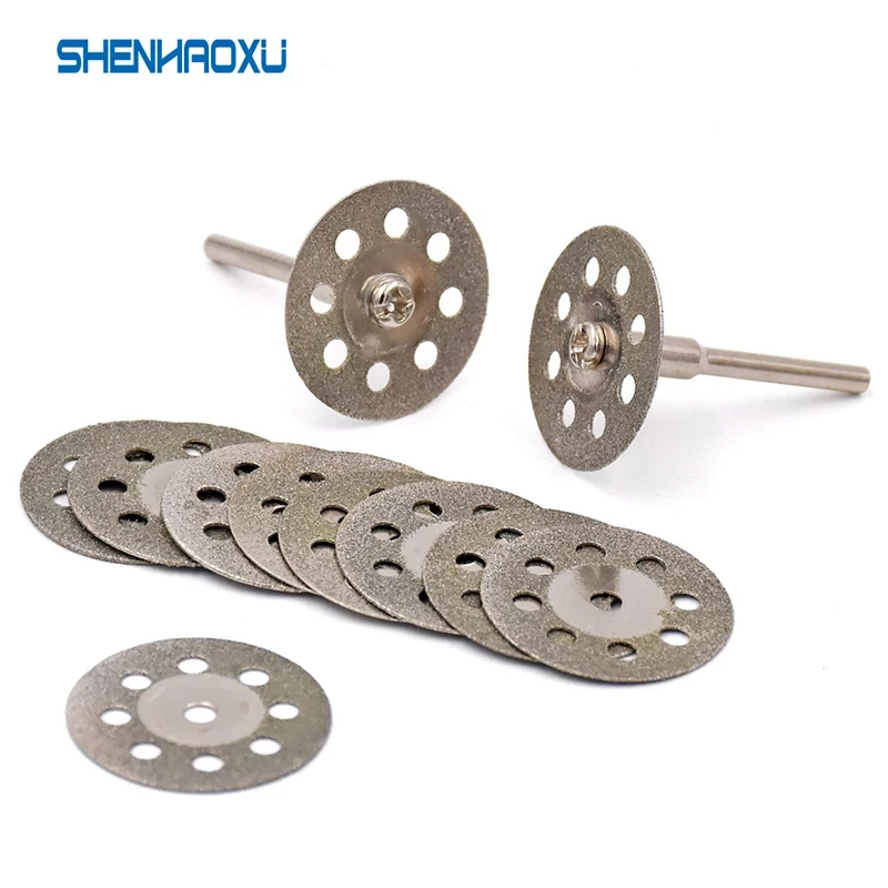 10PCS Diamond Cutting Wheel Saw Blades Cut Off Discs Set for Rotary Tool 20mm