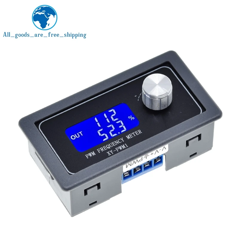 Signal Generator PWM Pulse Frequency Duty Cycle Adjustable Module LCD Display 1Hz-150Khz 3.3V-30V Board Hand knob | Инструменты