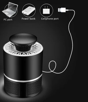 

Drop shipping Mosquito killer Lamp USB power Photocatalysis Mute Radiationless Insect killer Flies trap lamp for baby care