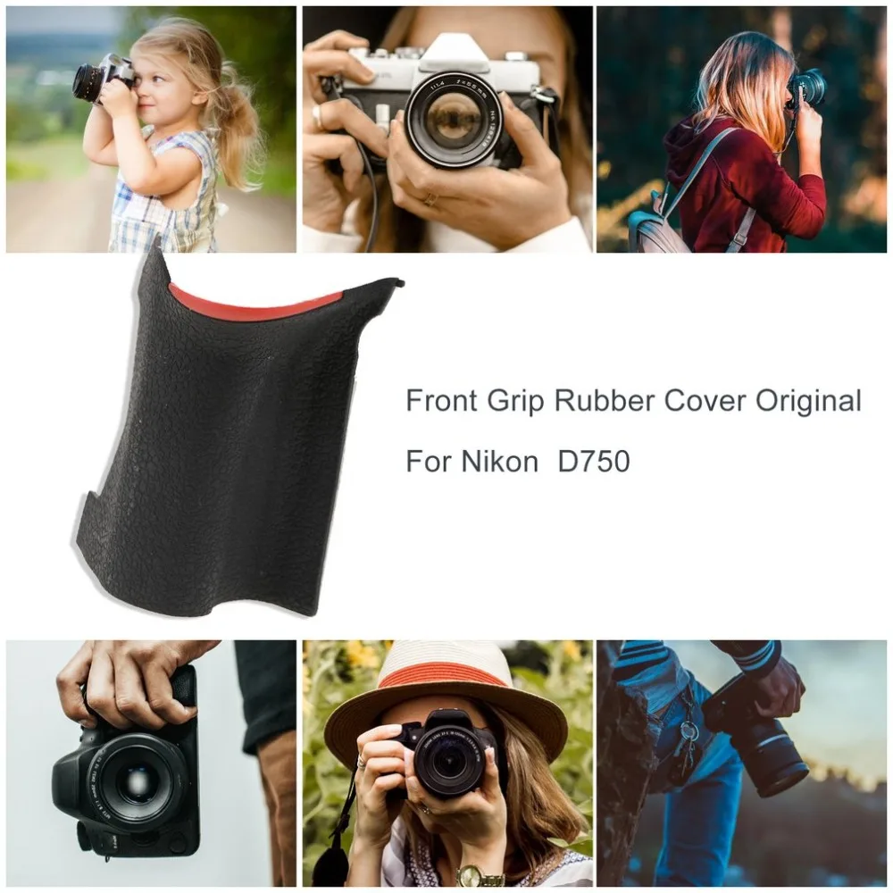 Для Nikon D750 Передняя рукоятка резиновая крышка с клейкой задней части камеры запасной блок Комплект запчастей