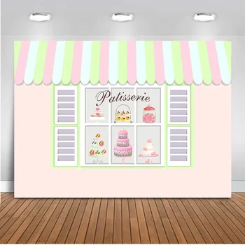 

Neoback Dessert Party Backdrop for photography Cakes Ice cream photo background decoration for parties banner printed 490
