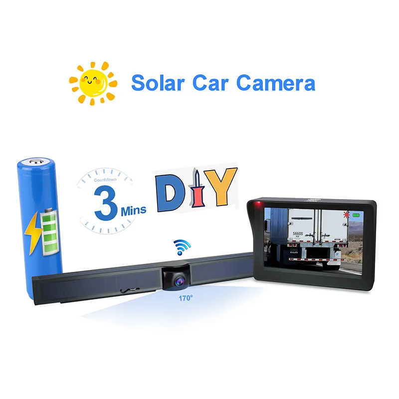 

New Universal DIY Car monitor Wireless license plate frame camera