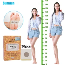 5 sacos crianças adulto altura aumentar pé remendo corpo erval realçador de altura adesivo promover o crescimento do osso gesso médico adolescente