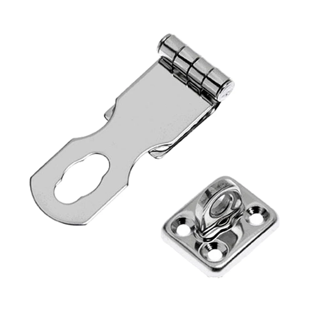 Marine Boat Stainless Steel Safety Hasp, Swivel Door Clasp, 70mm