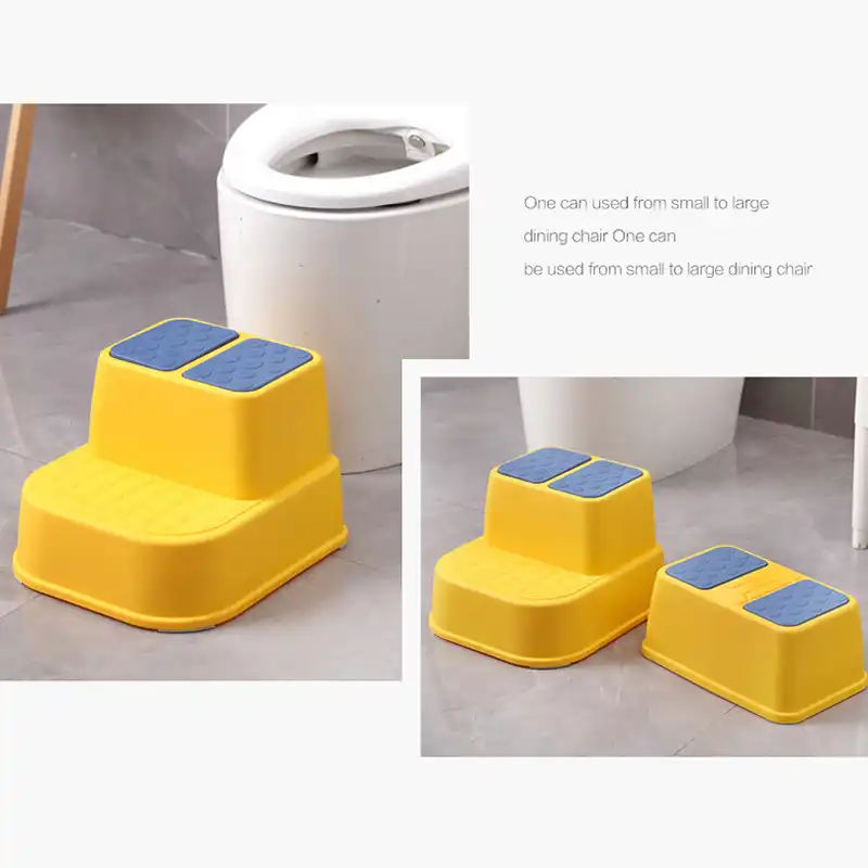 YOUNGE Children Step Stool Multi-Function Anti-Slip Thicken Footstool Single//Double Layers Stool for Kids Children