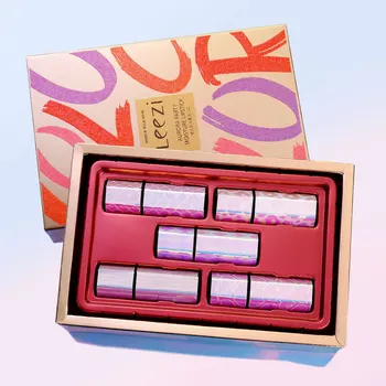 

Liz Aurora Party Lipstick Kit Velvet Matte Moisturizing Varved Lipstick Set Makeup