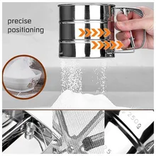 Нержавеющая сталь сито чашка порошок Мука сито ручной муки сетки сахар испечь Кондитерские инструменты формы для выпечки сита пшеничный торт Мука сито