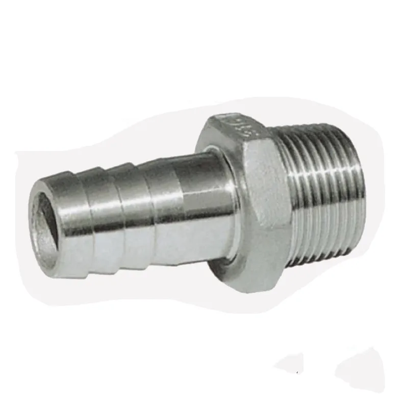 

BSPT DN8 1/4" 8mm Male Thread Stainless Steel Pipe Horse Barb Hosetail Connector Fittings For Water Oil Gas