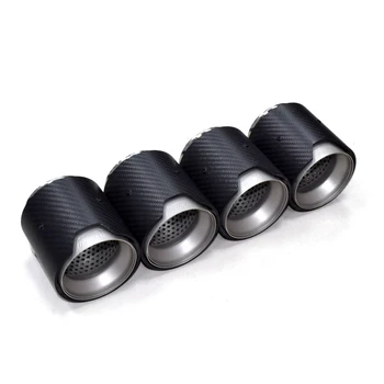 

4 pcs Carbon Fiber Exhaust Muffler Tip fit for BMWM F87 M2 F80 M3 F82 F83 M4 F90 M5 M6 M135i M235i M335I M435I muffler ti