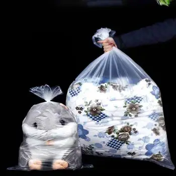 

100pcs Transparent Plastic Bag Waterproof Fruits Vegetables Bag Sundries Bag Practical Storage Pouch for Daily Use