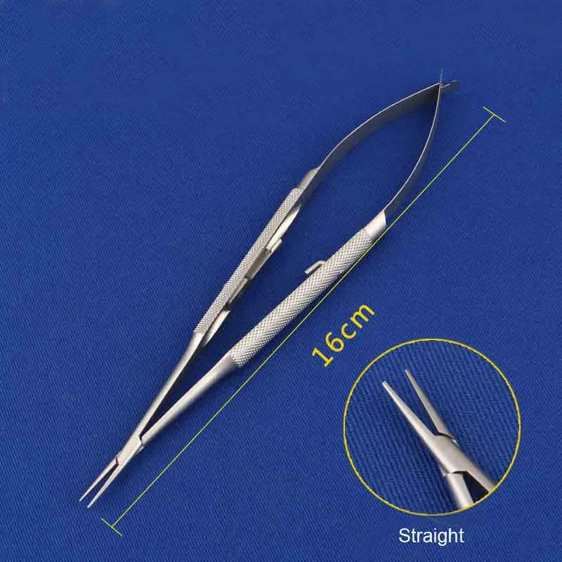 Microscopic ophthalmic instrument lock-type needle holder cosmetic plastic surgery double eyelid embedding surgery tool needle c