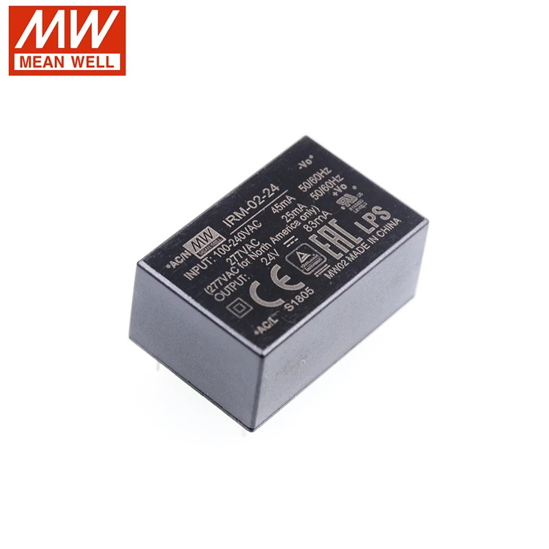 MEAN WELL IRM-02 Series DC5V 9V 12V 24V 2W одиночный выход инкапсулированный Тип монтажа печатной
