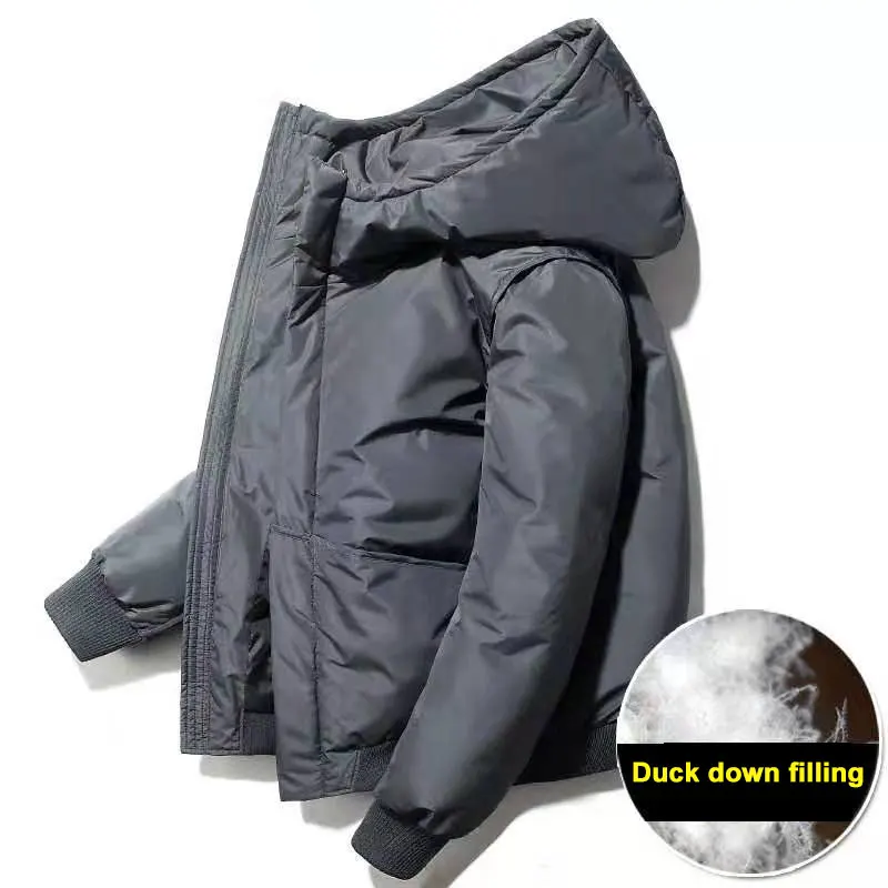 Мужская зимняя куртка, пуховая куртка, мужские пальто, пальто, одежда, импортная гусиная верхняя одежда для экстремальных погодных условий - Цвет: gray 2
