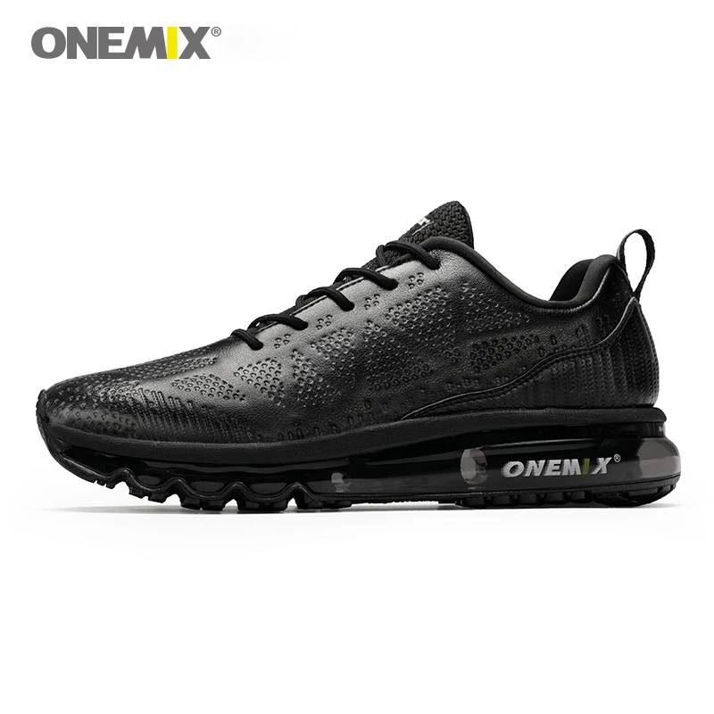 ONEMIX мужские беговые кроссовки с воздушной амортизацией, кожаный верх, бегун спортивный, кроссовки для бега на открытом воздухе, для спортзала, фитнеса, беговые кроссовки Max