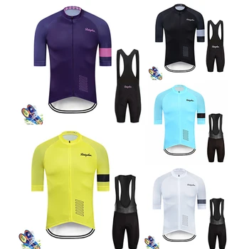 

cycling jersey 2020 Ralvpha MTB Uniform Bicycle Clothing Bike Clothes Wear Mens Short Maillot Culotte summer Cycling Jersey Set