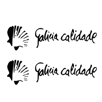 

Creative Car Sticker KK Vinyl 2x Galicia Calidade Waterproof Car Styling Black/Silver 15cm*4cm