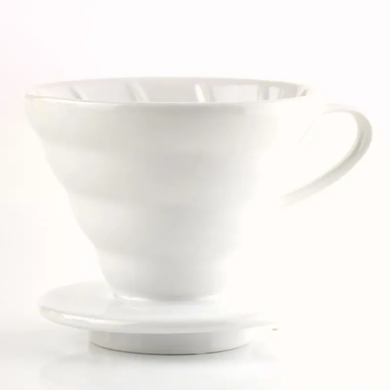 V60 Style Coffee Drip Filter Cup� Ceramics Coffee Dripper 1cups/2cups Coffee Brewing Filter Cup�