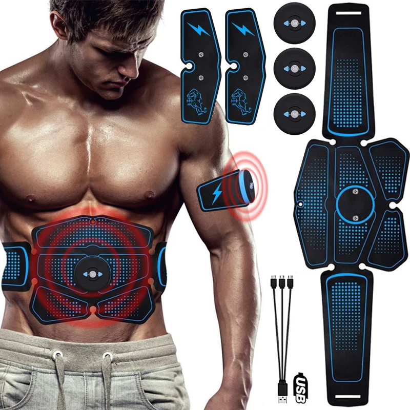 Hot Products! Vibration Muscle Stimulator Massage EMS Abdominal Hip Trainer Electrostimulator Toner Weight Loss Body Slimming Abs Home Fitness