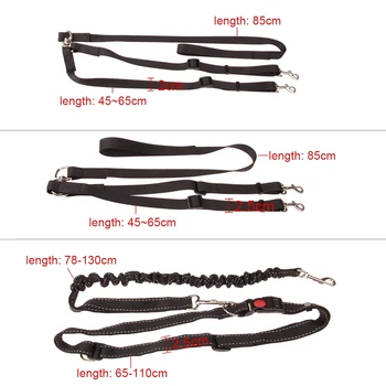 

New Pet Dog Traction Rrope Thickening Section Plain Nylon One For Two Double Head Pull With Double Dog Pull Belt Wholesale