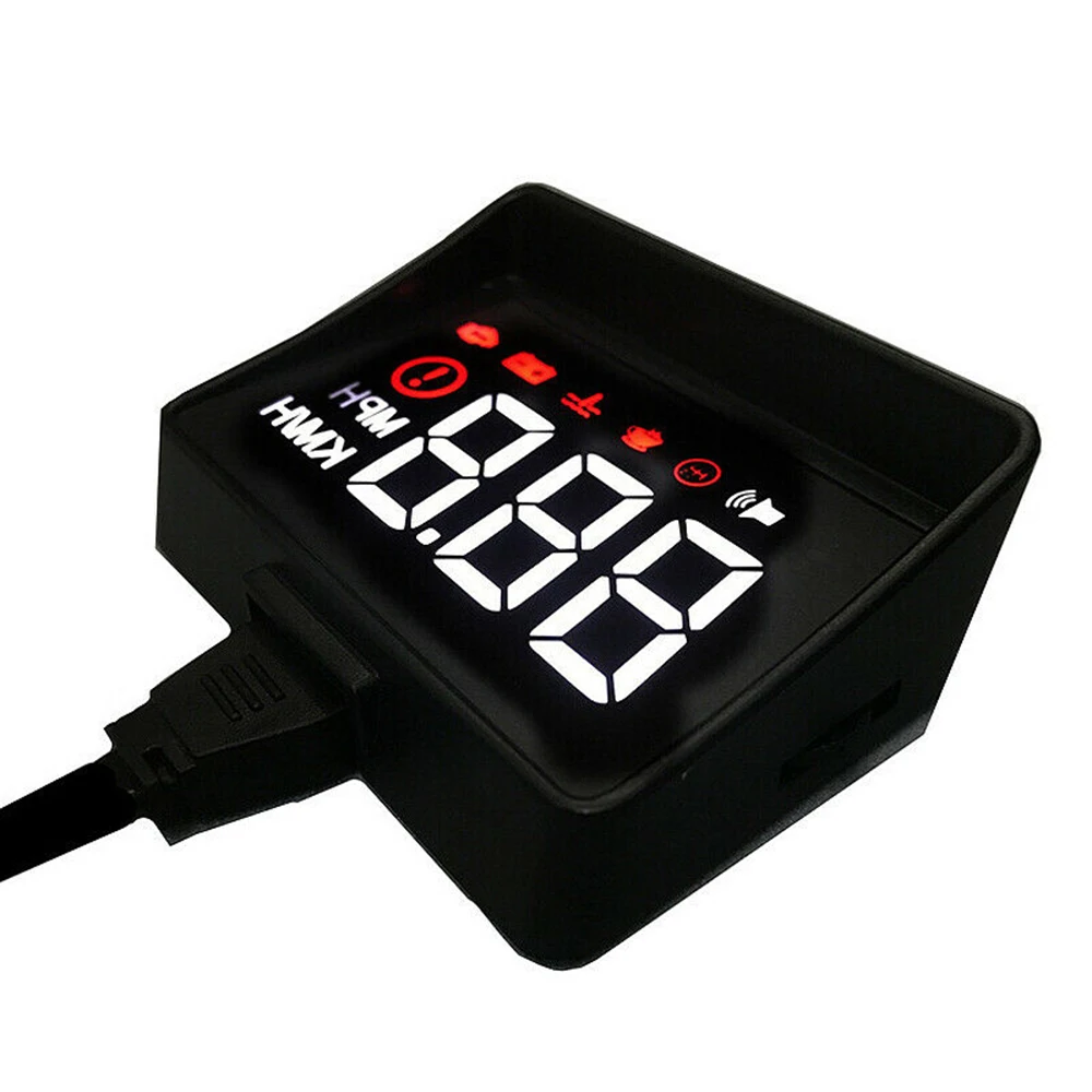 Новейшая модель; A100S с блендой лобовое стекло проектор OBD2 II EUOBD HUD Дисплей превышение скорости Предупреждение Системы Напряжение сигнализации