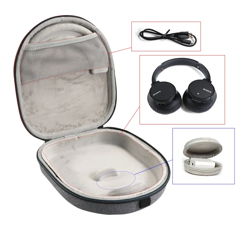 Newest EVA Hard Headphone Protection Case Carrying Bag Big Protection Storage Case for Sony WH CH700N WH 1000XM3 Headphones