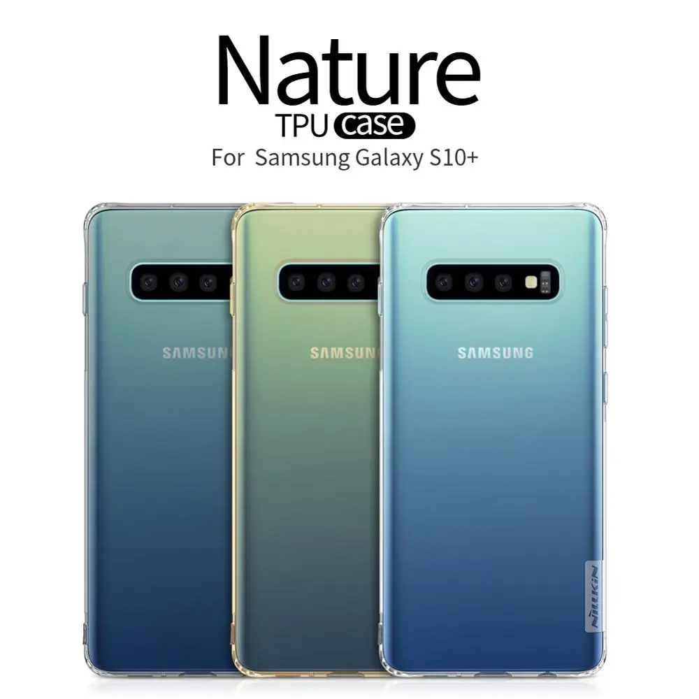 Чехол Nilkin для Samsung Galaxy S10 S9 S8 Plus чехол Nillkin 0 6 мм мягкий прозрачный из ТПУ телефона