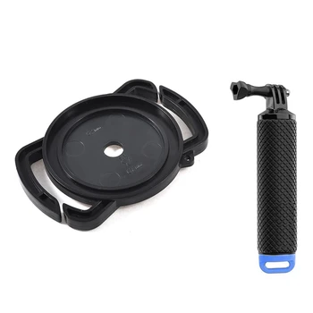 

Replacement 52mm 58mm 67mm Camera Lens Cap Holder Buckle & Floating Hand Grip, Underwater Selfie Stick for Gopro Hero 7