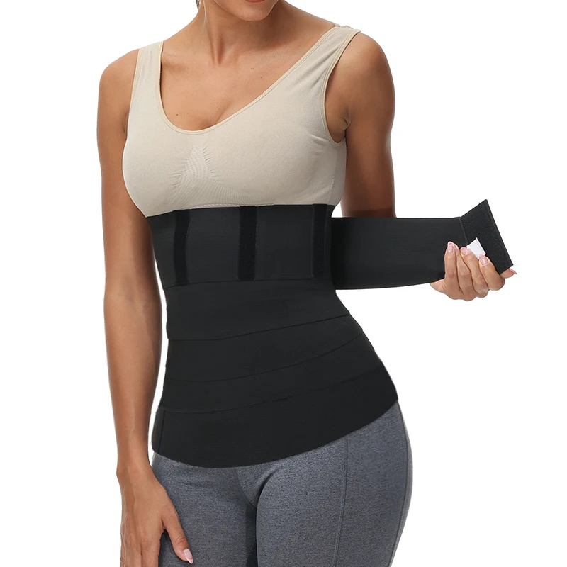 spanx bodysuit Bandage Wrap Waist Trainer Band Tape Beige Snatch Me Up Invisible Tummy Control Waist Trimmer Body Shaper Sauna Shapewear Corset target shapewear Shapewear