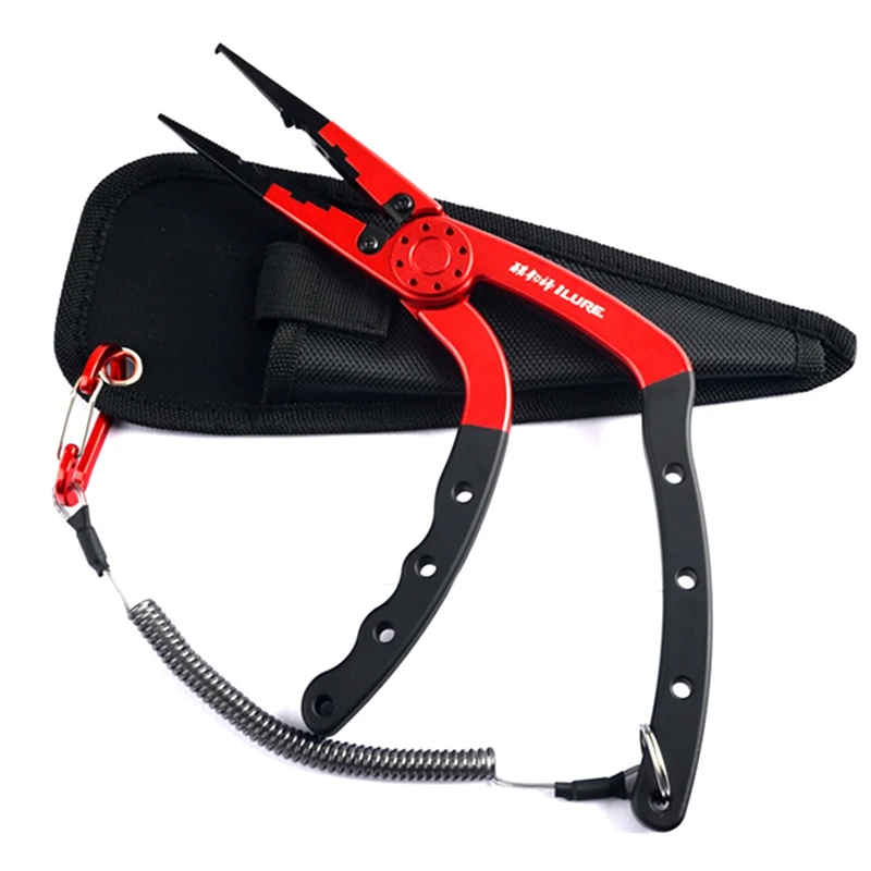 

Lightweight Fishing Pliers Aluminum Alloy Fish Clip Pliers Cutter Fishing Scissors Control Clip Bait Lip Clip Grasping Hand Plie