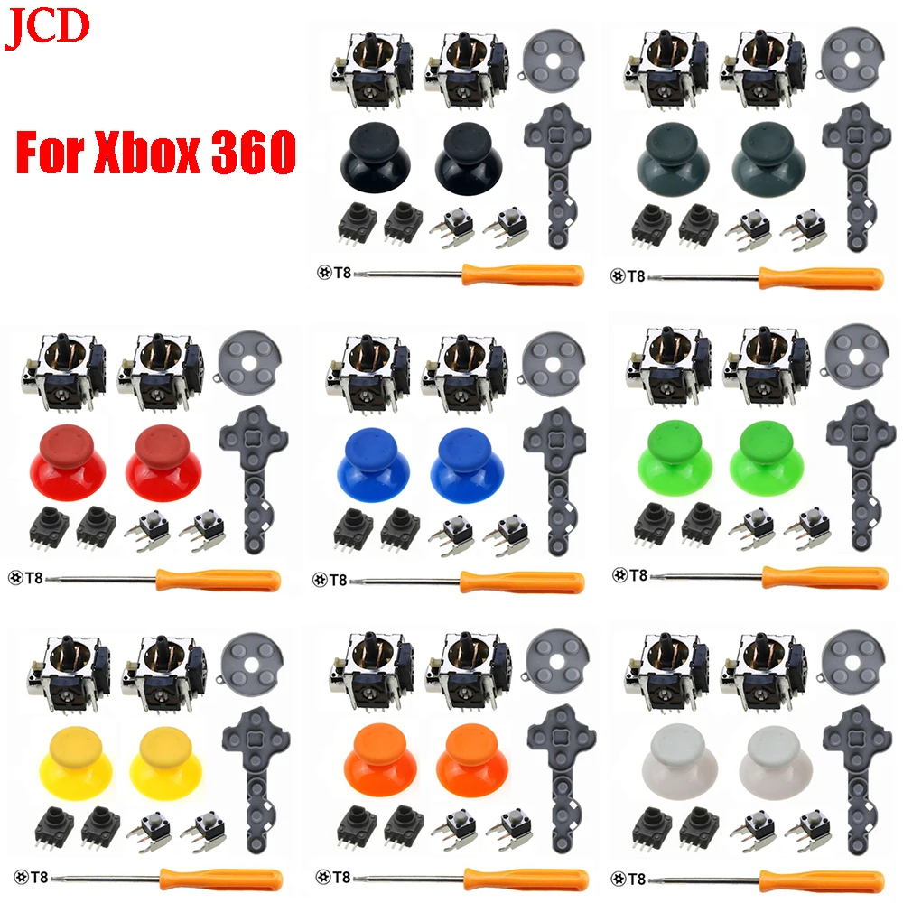 Jcd 11 In 1 Per Controller Microsoft Xbox 360 Potenziometri Sensore Stick Analogico Manopole Pollice Pulsanti Interruttore Trigger Lt Rt