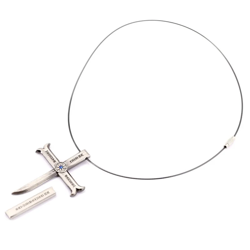 

Wholesale 5 Pcs ONE PIECE Necklaces Japanese Anime Figue Dracule Mihawk Alloy Leather Rope Neck Accessories for Women Men Gifts