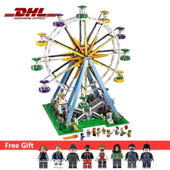 

City View Amusement Park Facilities Building Blocks Ferris Wheel Compatible With Leping 15012 10247 30000 2524Pcs Kit Bricks Toy