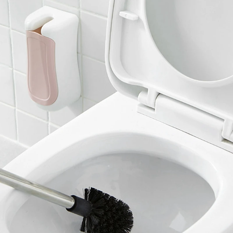 

Portable Wall-Mounted Toilet Brush Set with Base Toilet Cleaning Long Handle Bathroom Brush for Toilet Bathroom