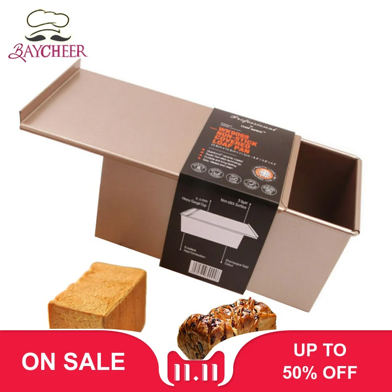 Baycheer с крышкой прямоугольная коробка большая форма для выпечки хлеба для выпечки торта Кондитерские украшения инструменты для детей на день рождения