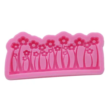 

New Arrived 3D Flowers Forests Shrubs Shaped Flowers Fondant Moulds Silicone Molds Cake Sugarcraft Decorating Tools