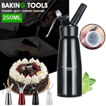 

250 ml Portable Aluminum Whipped Dessert Cream Dispenser Whipper Professional Foam Cake Maker New Cake Tools