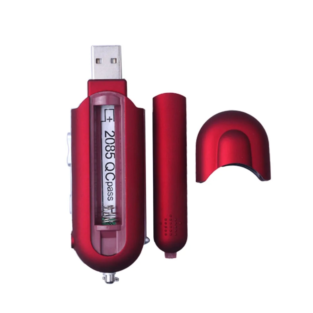 Reproductor de música MP3 USB portátil, pantalla Digital LCD, compatible con Flash, tarjeta TF de 32GB, Radio FM con micrófono, Mini reproductor de Mp3