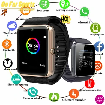 

OMG !!!! 2019 Uhr Sync Notifier Stepcounter Push Nachricht Support Sim Karte BluetoothConnectivity Android Telefon SmartWatch