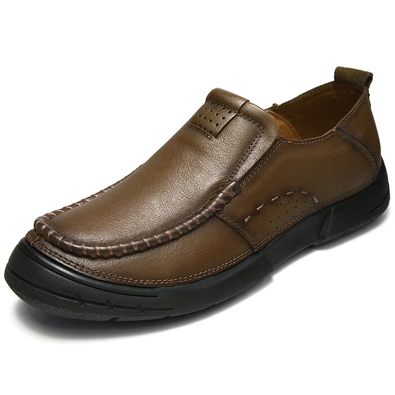 

2019 Spring New Style MEN'S SHOES Genuine Leather First Layer Breathable Comfortable Youth Versatile Business Casual Leather Sho