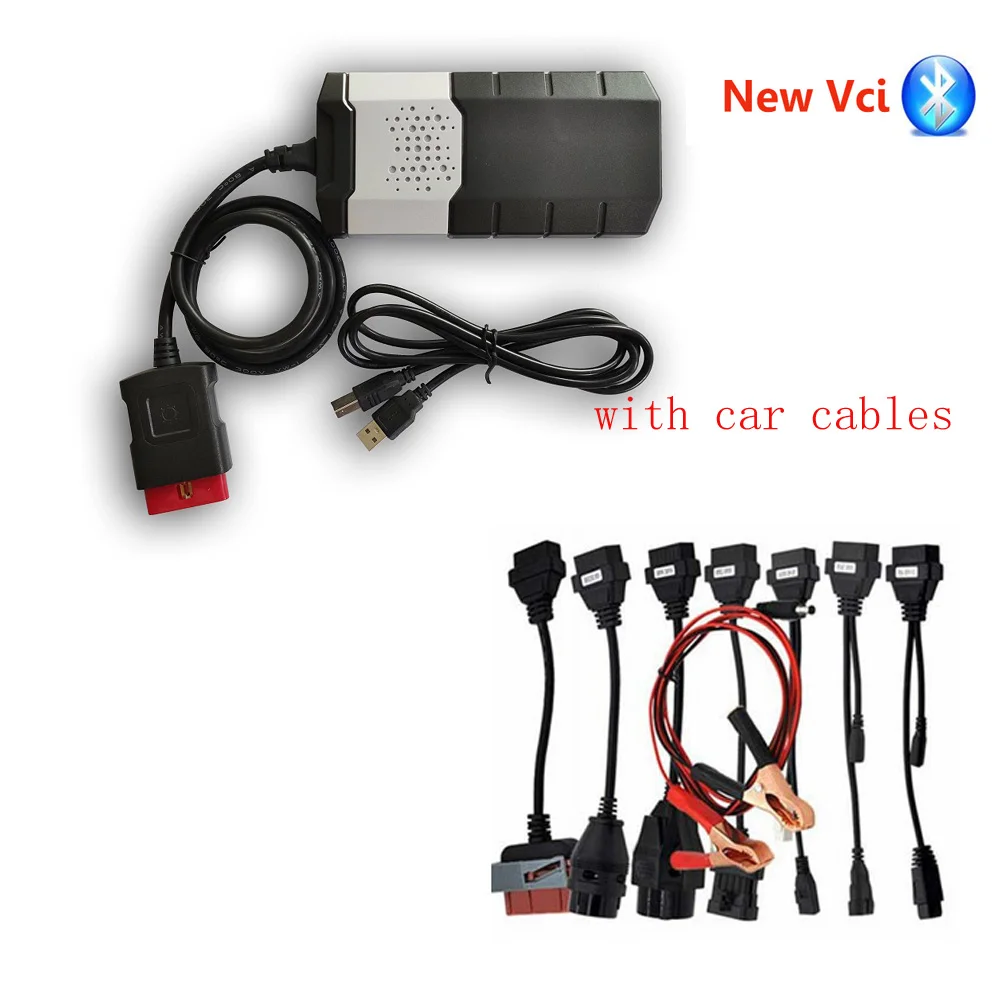 

DS150E CDP 2019 new vci obd2 obdii Diagnostic Tool with bluetooth keygen Scanner tool car truck TCS CDP Pro Plus for delphi