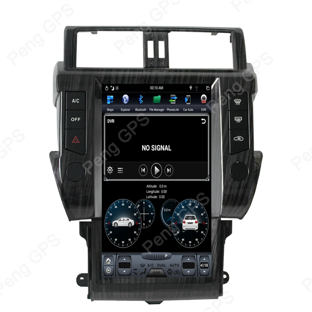 13,6 дюймов 4G+ 64G ips Android 8,1 Автомобильный gps навигатор DVD плеер для Toyota Land Cruiser Prado 150- Tesla стиль головное устройство
