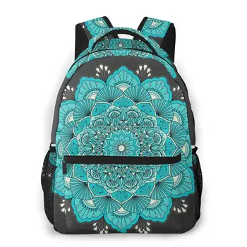 

Green Mandala Students Travel School Bags Backpack Womens Female Casual Backpacks