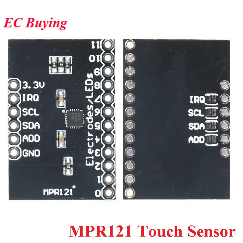 MPR121 V12 емкостный сенсорный модуль датчика секционный контроллер IEC IIC интерфейс