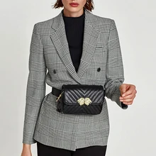 Модные брендовые поясные сумки для женщин на молнии, Поясные Сумки из искусственной кожи, Сумка с головой льва, хорошее качество, банановая сумка на ремне нагрудная C32