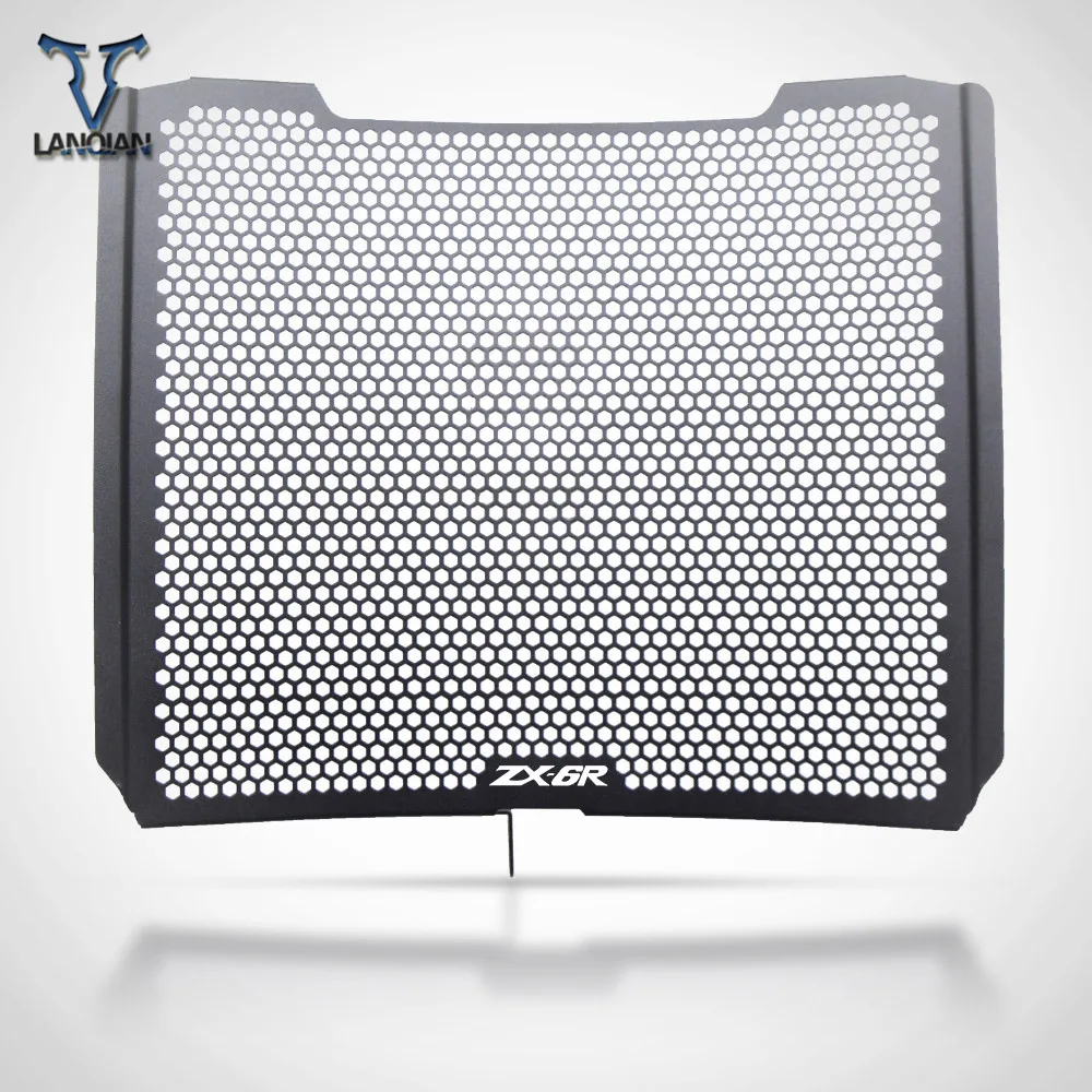 

Motorcycle Accessories Radiator Grille Guard Cover Motorbike Radiator Grill For Kawasaki ZX6R Performance Radiator Guard 2019+