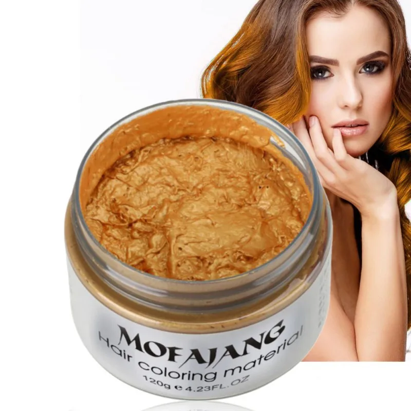 Harajuku Style Styling Products Hair Color Wax Dye One-time Molding Paste Seven Colors Hair Dye Wax maquillaje