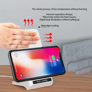 新しいワイヤレス充電器ランプマイクロusb多機能デスクランプ急速充電ワイヤレス充電器と照明機能