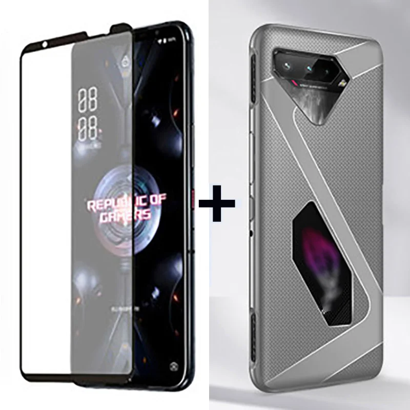 2 In 1 Custodia Protettiva In Vetro Per Asus Rog Phone 5 Schermo Per Rog Phone 5 Pro 5Pro Vetro Protettivo Per Asus Rog Phone 5 Phone5 Ultimate