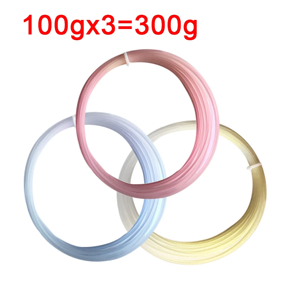 3D Printer PLA Filament Color Change With UV Light 1.75mm White to Pink/Yellow/Blue 3D Printing Plastic Material 3D Pen Filament pla abs filament 3D Printing Materials